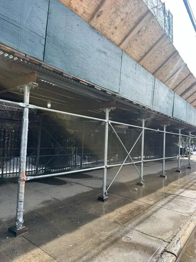 sidewalk shed and scaffolding queens ny 1