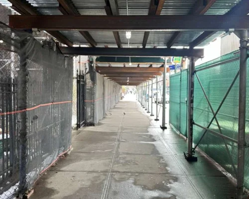 sidewalk shed and scaffolding queens ny 4
